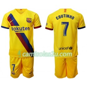 Camisolas de Futebol FC Barcelona Philippe Coutinho 7 Criança Equipamento Alternativa 2019/20 Manga Curta